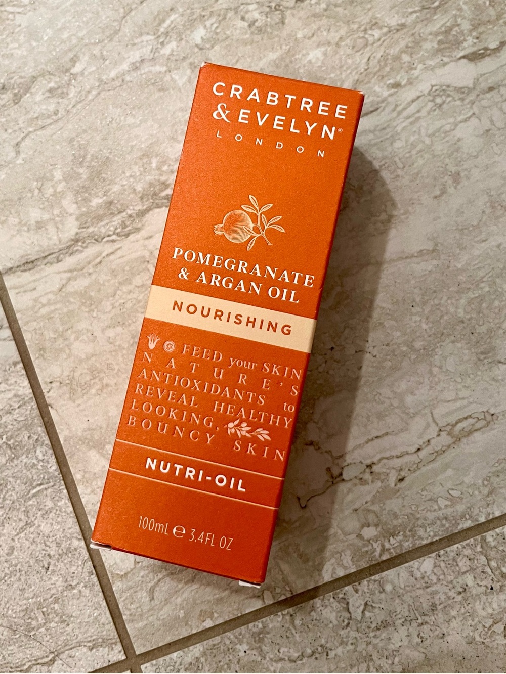 Crabtree & Evelyn Pomegranate & Argan Oil Nutri-Oil - brand new never opened